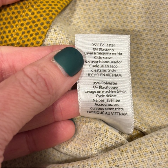 LulaRoe mustard yellow polka dot cassie skirt NWT size large - Picture 6 of 11